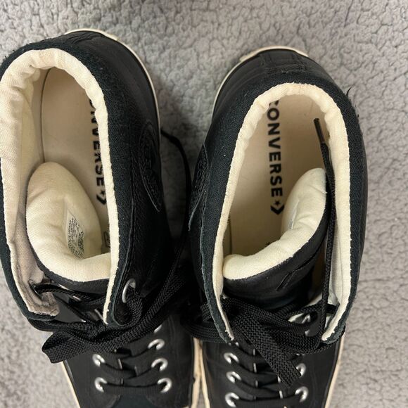 CONVERSE Chuck Taylor Leather Sneakers US M 11 / W 13 All Star High Top Trainers - Picture 8 of 14